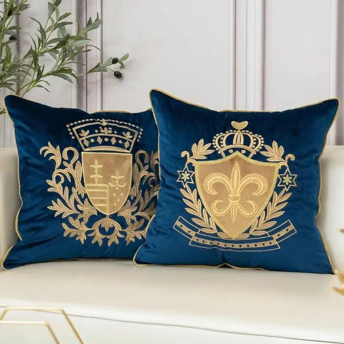 Fluwelen Gouden Kussenhoes Vierkant
