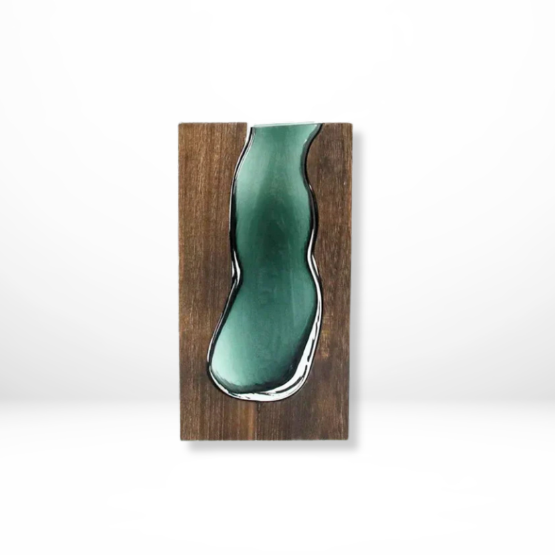 Glazen Houten Scandinavische Vaas