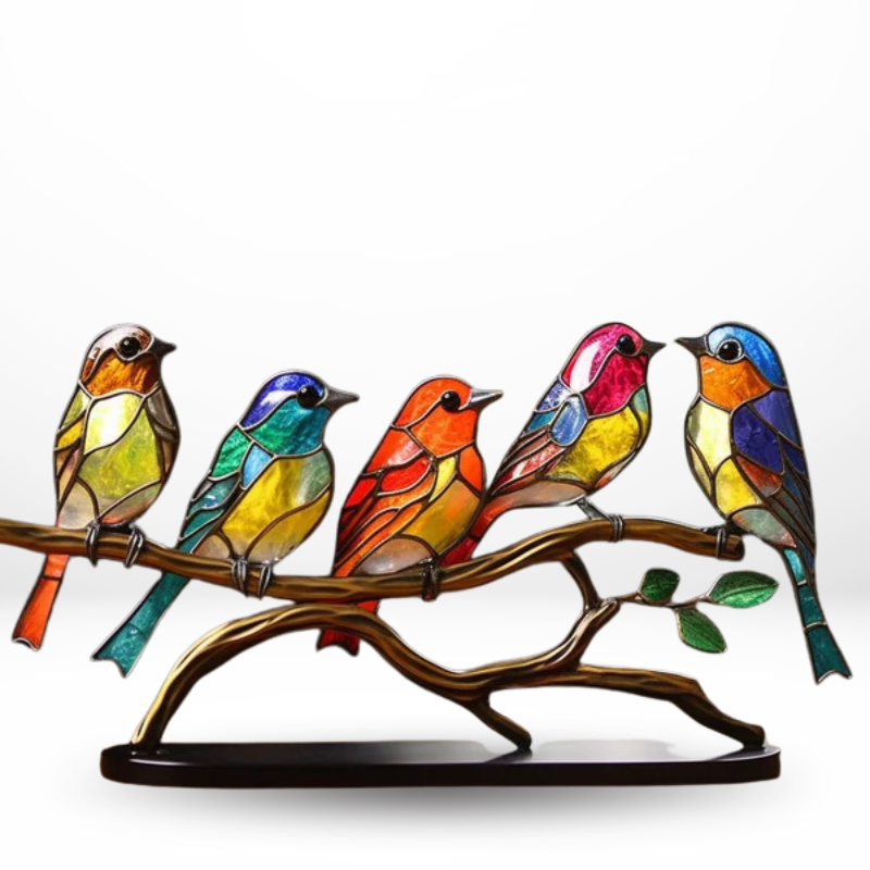 Acryl Metalen Vogel Beeldje