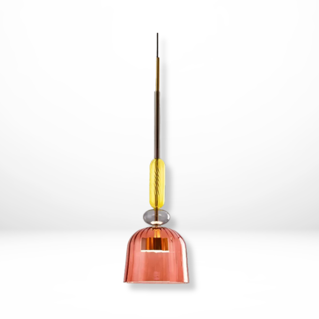 Meerkleurige Glazen Kinderhanglamp