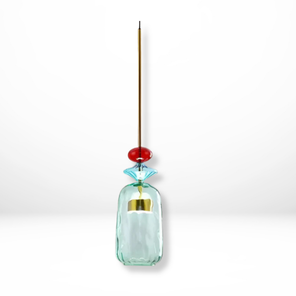 Meerkleurige Glazen Kinderhanglamp