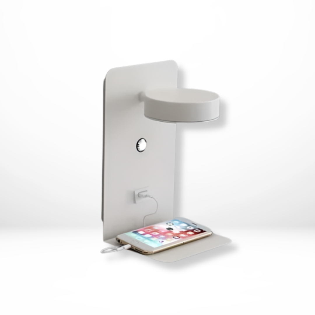 Aluminium Wandlamp Met USB