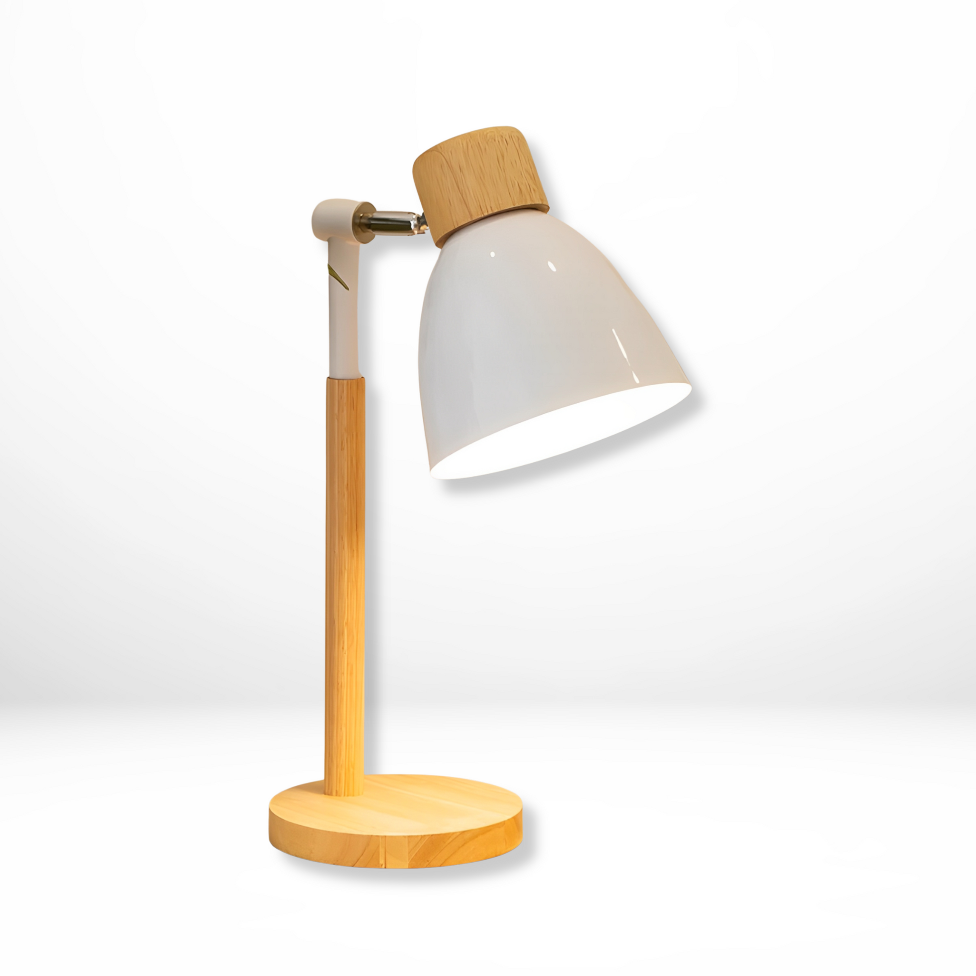 Verstelbare Houten Bureaulamp Modern