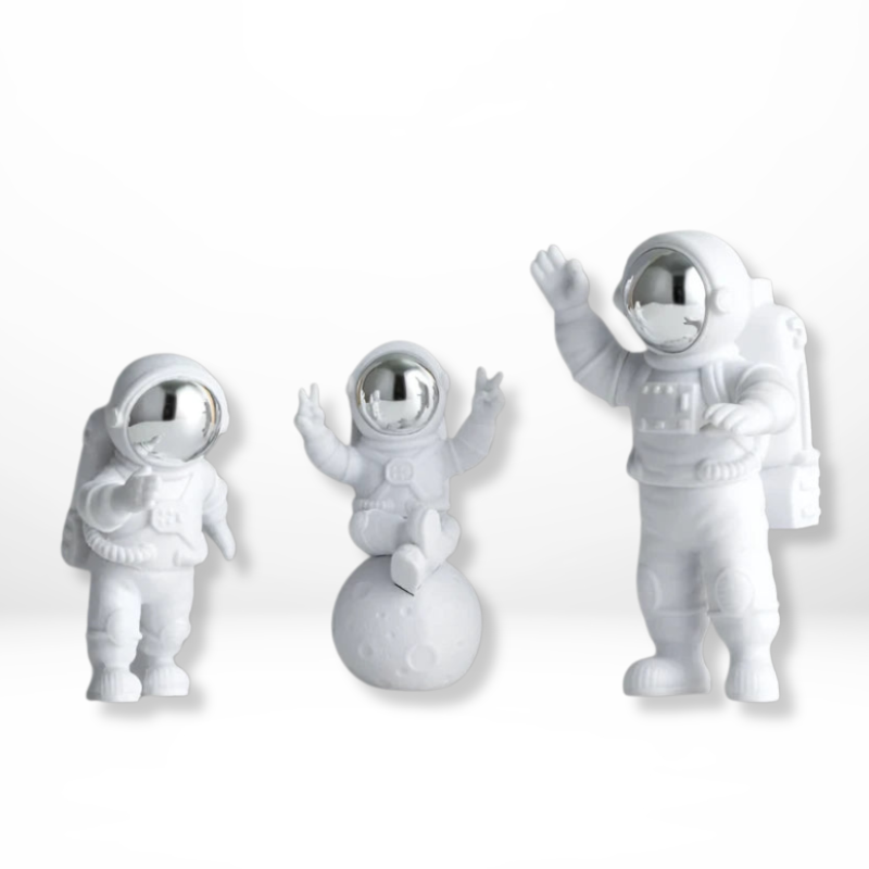 Set Resin Astronaut Beeldjes
