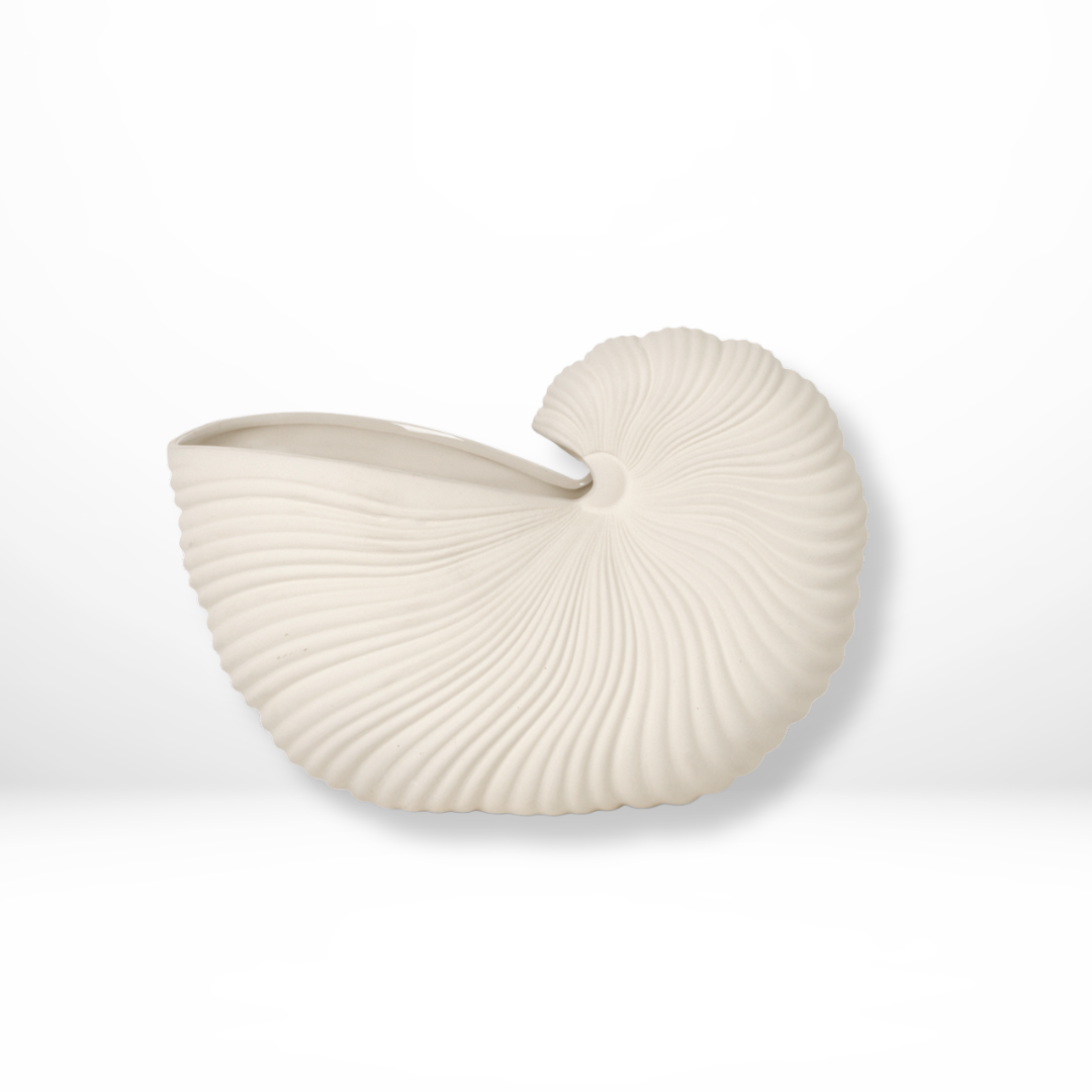 Keramische Nautilus Shell Vaas