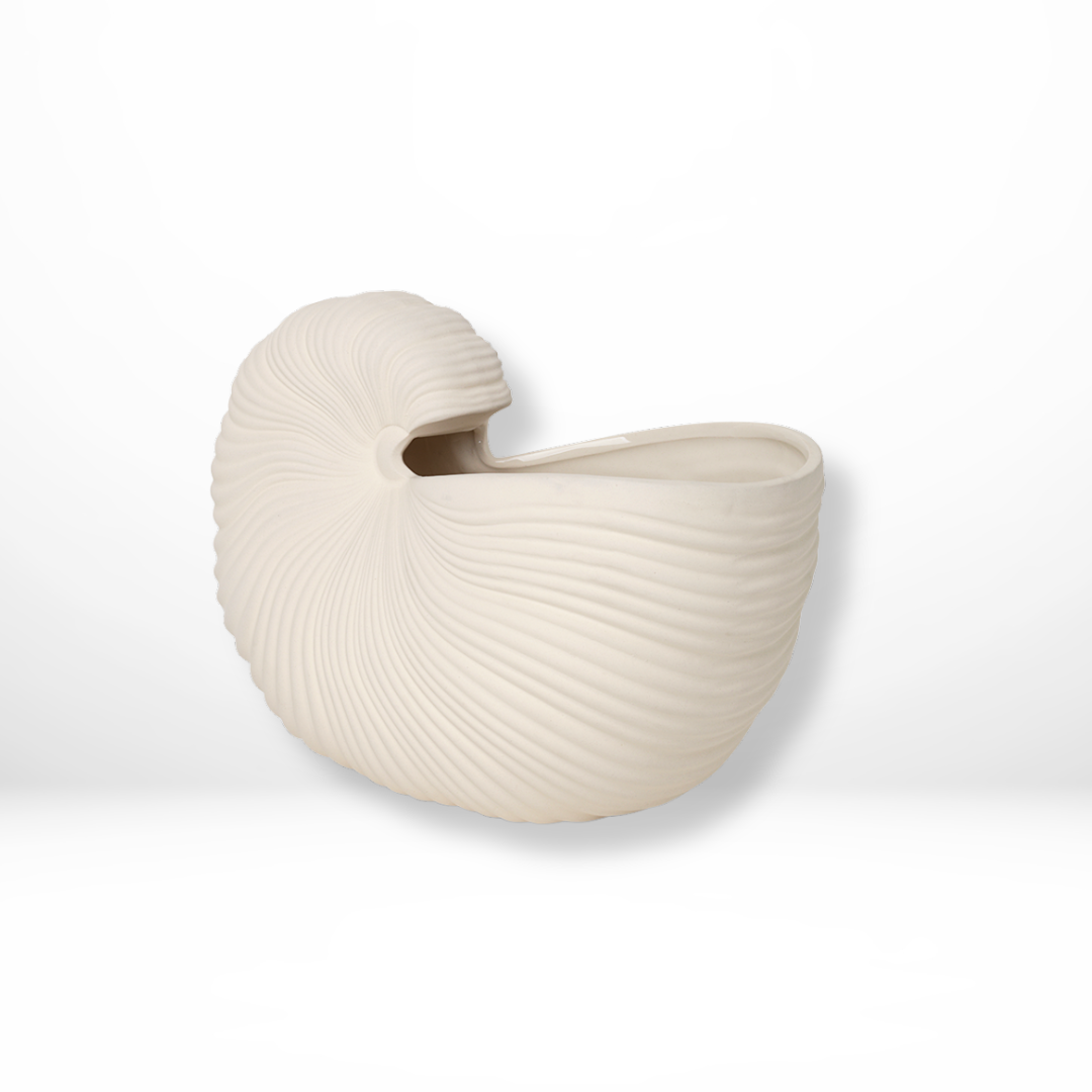 Keramische Nautilus Shell Vaas