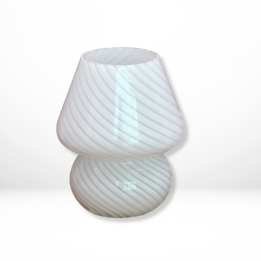 Glazen Retro Paddenstoel Lamp