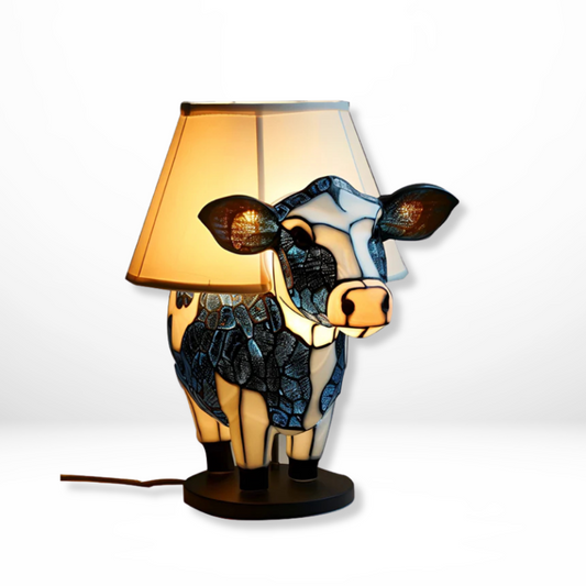 Tiffany Stijl Koeienlamp Hars