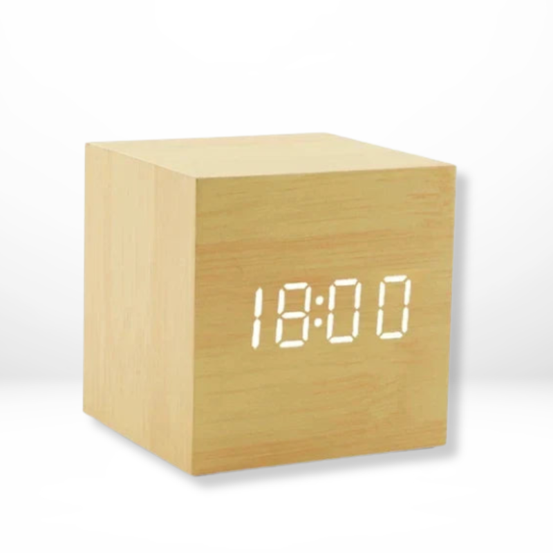 Digitale Houten LED Klok