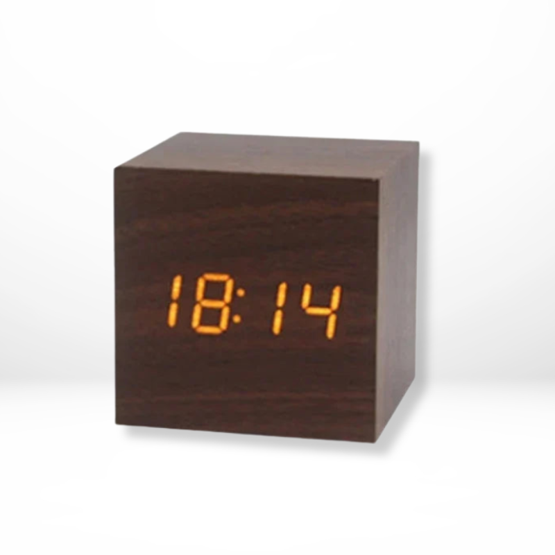 Digitale Houten LED Klok
