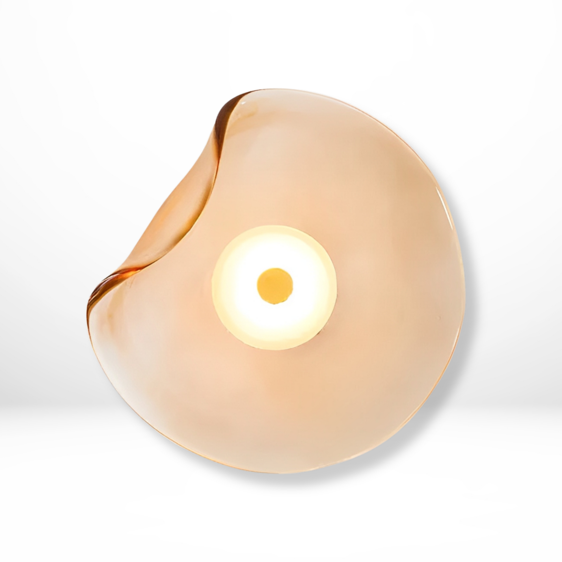 Glazen Wandlamp Warm Licht