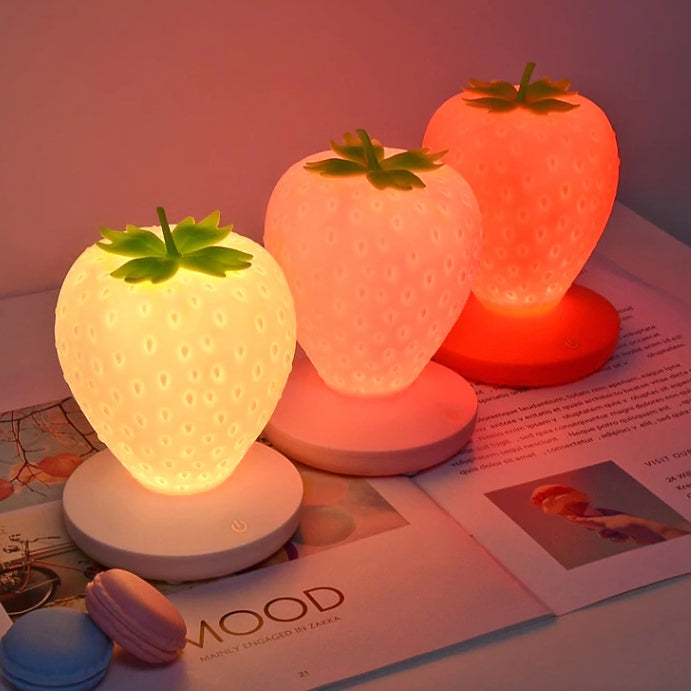 Schattige Aardbei Nachtlampje LED