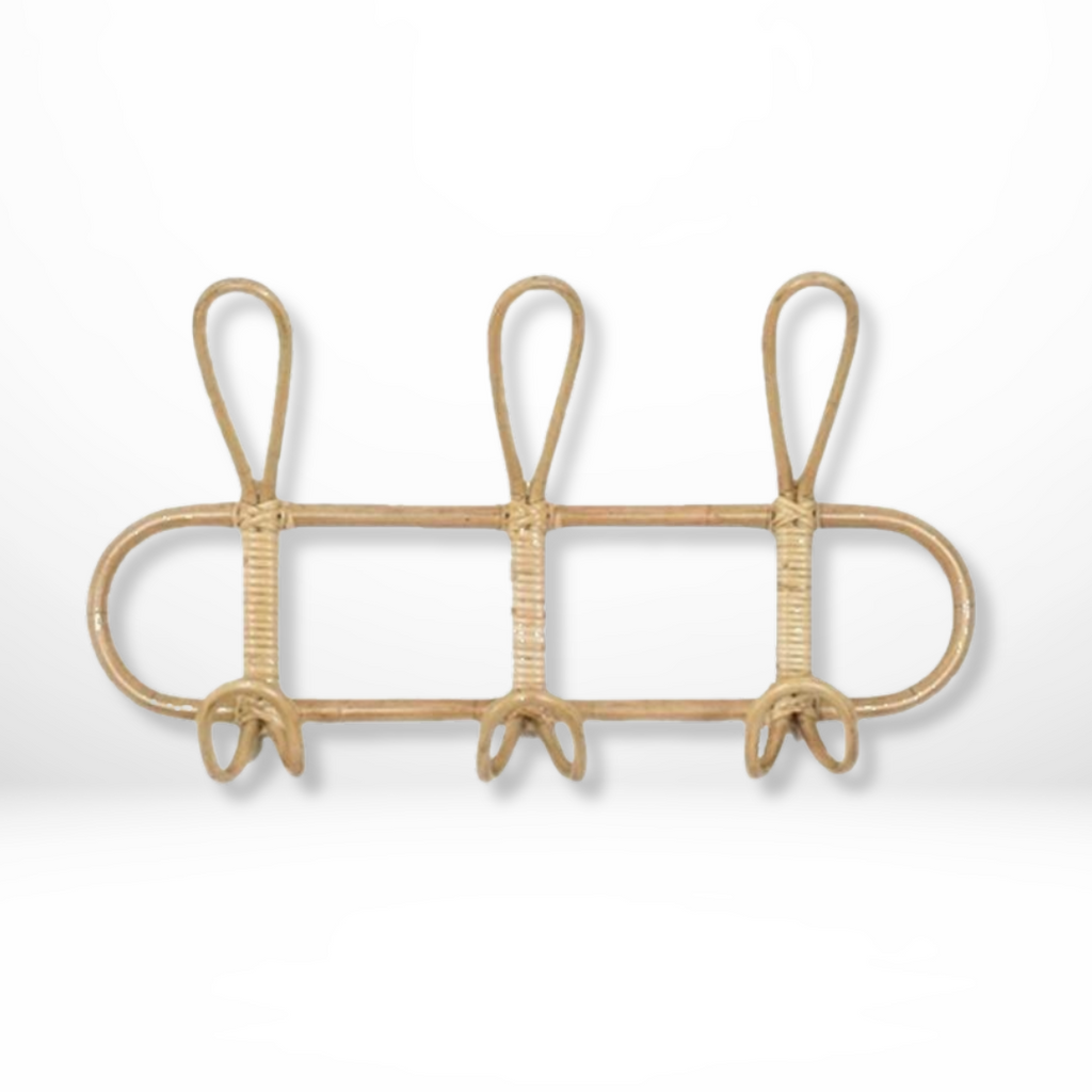 Boho Rattan Wandkapstok