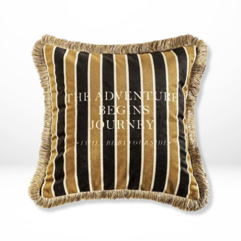 Elegante Kussenhoes Bijenprint Goud