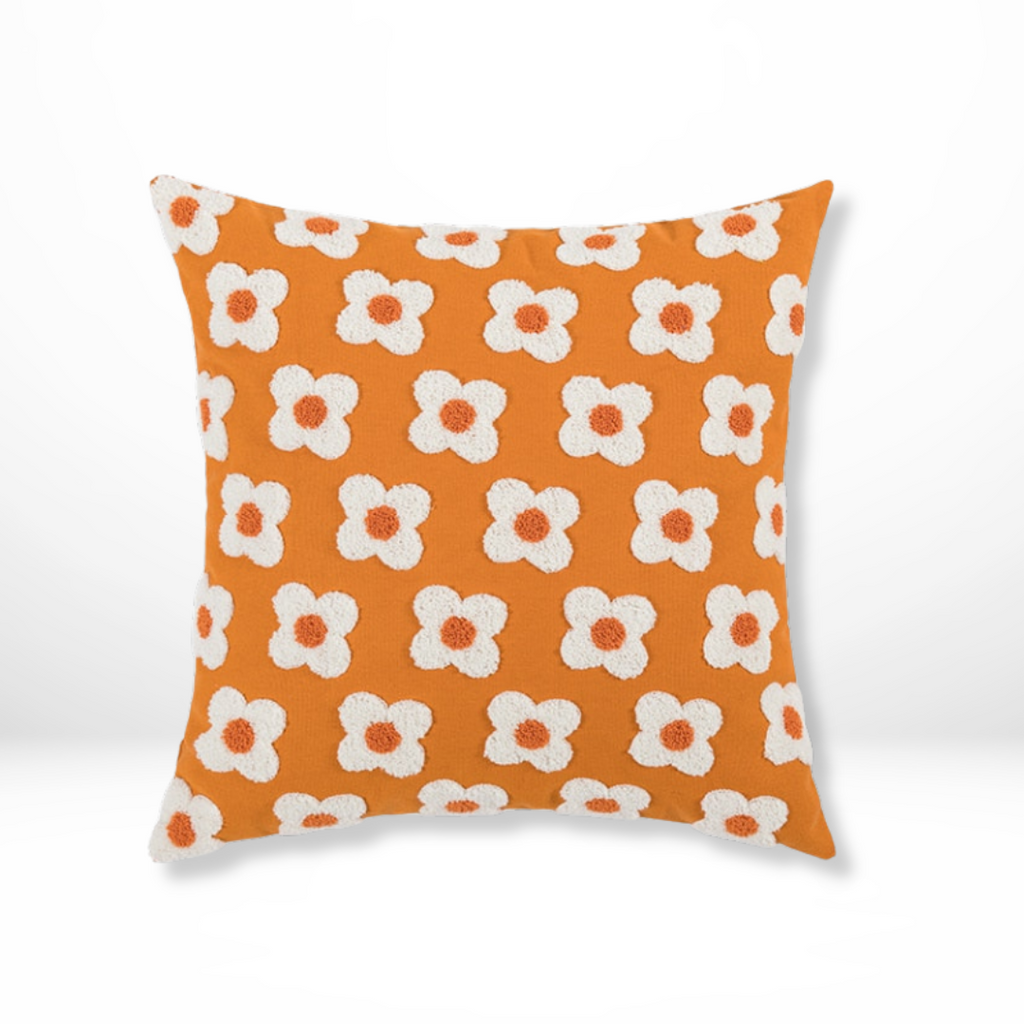Handgeborduurd  Bloemen Stijl Kussen
