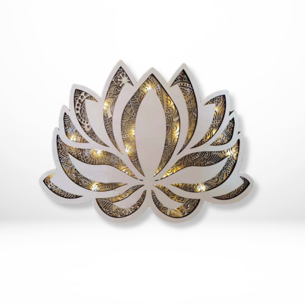 Acryl Lotus LED Wandlamp