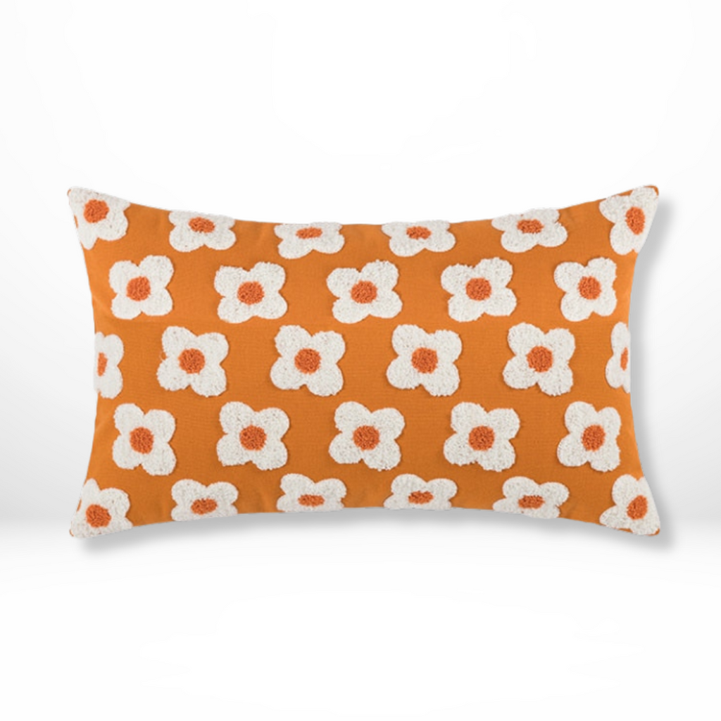 Handgeborduurd  Bloemen Stijl Kussen
