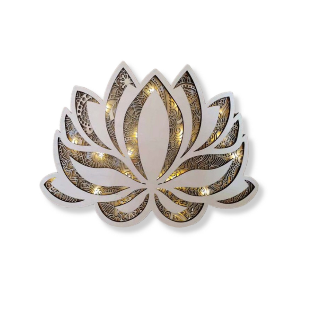 Acryl Lotus LED Wandlamp