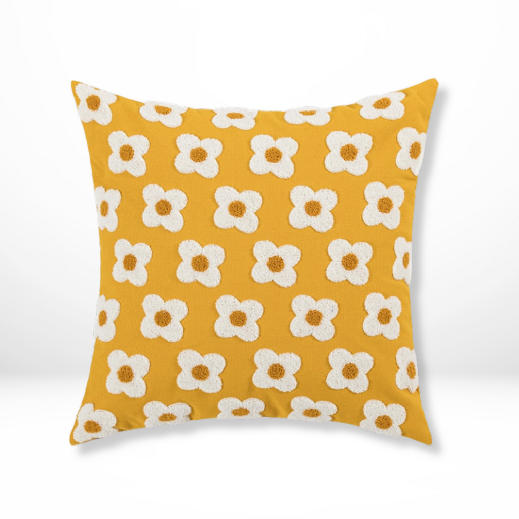 Handgeborduurd  Bloemen Stijl Kussen