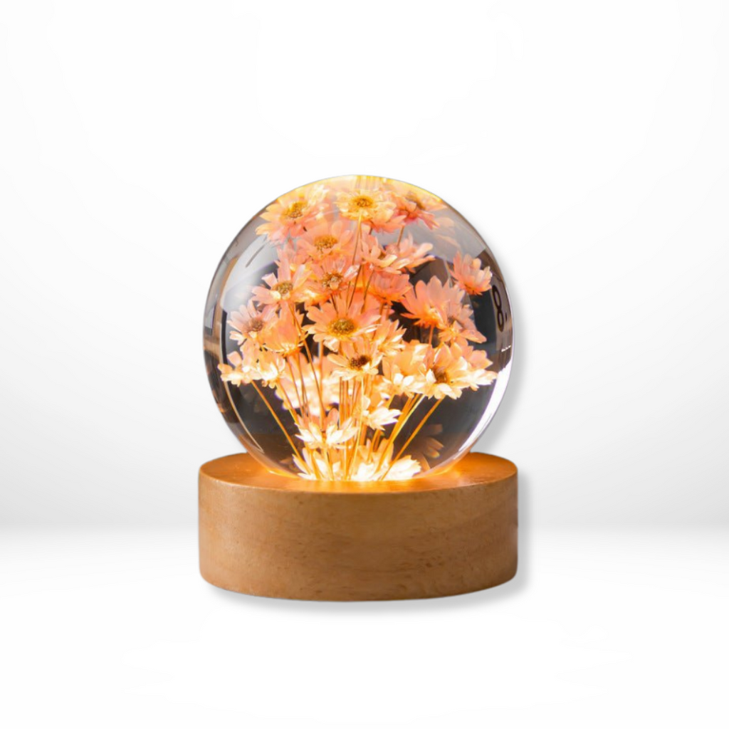Kristallen Bloemen LED Tafellamp