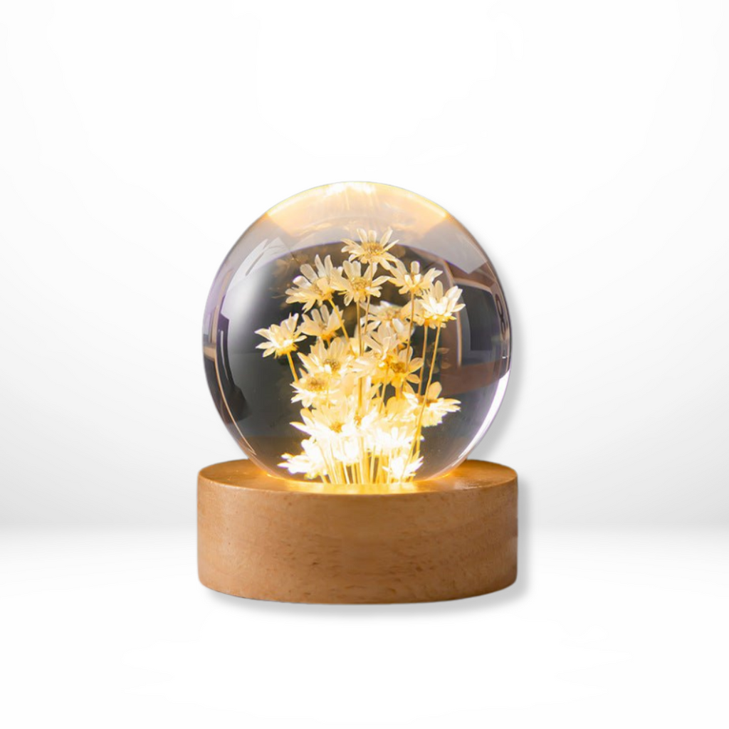 Kristallen Bloemen LED Tafellamp