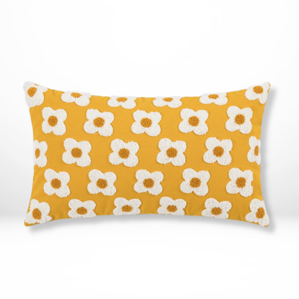 Handgeborduurd  Bloemen Stijl Kussen