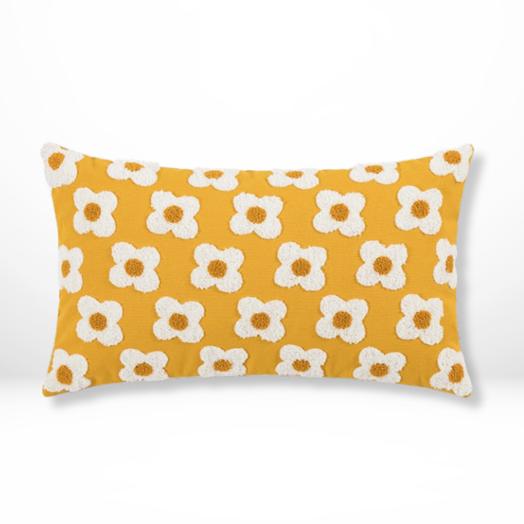 Handgeborduurd  Bloemen Stijl Kussen