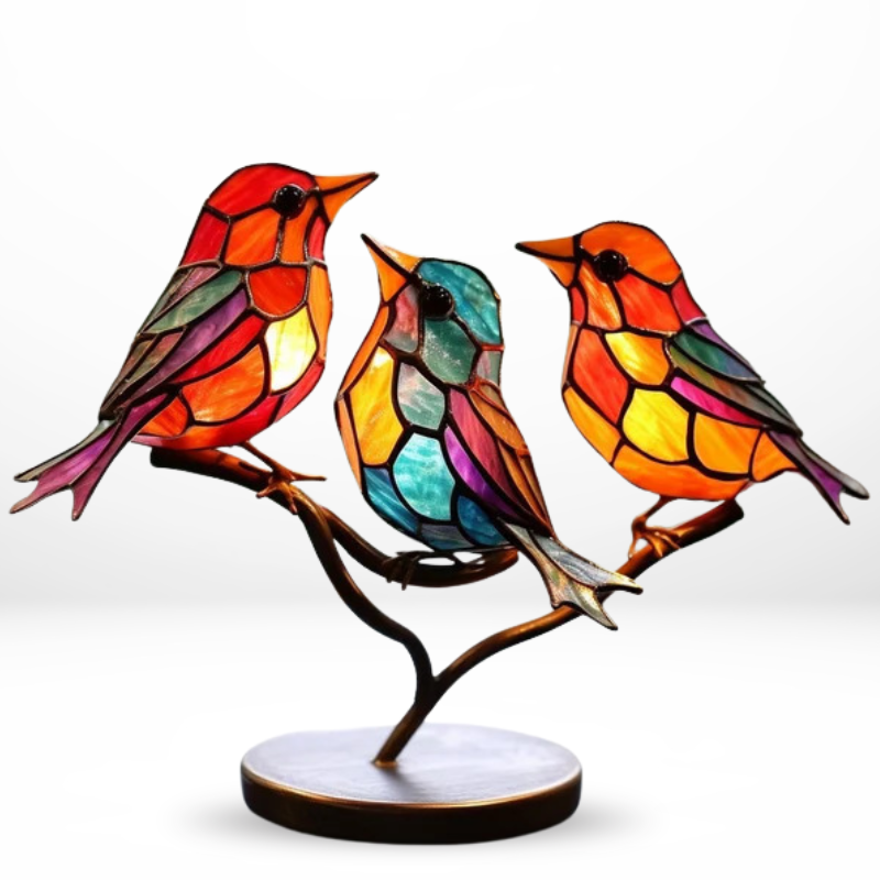 Acryl Metalen Vogel Beeldje