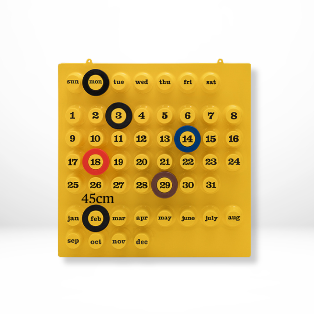 Perpetuele ABS Retro Ringkalender