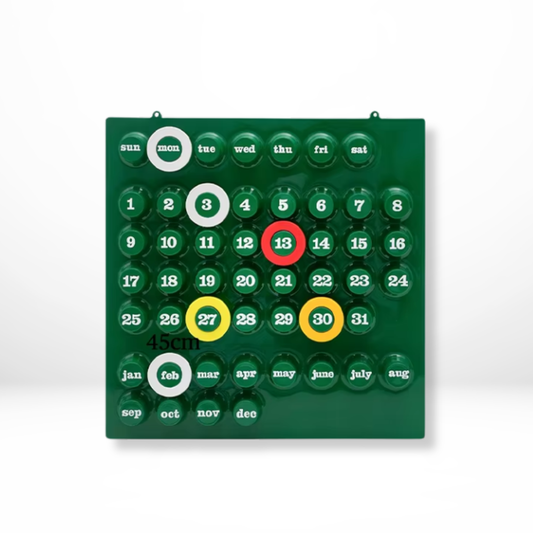 Perpetuele ABS Retro Ringkalender