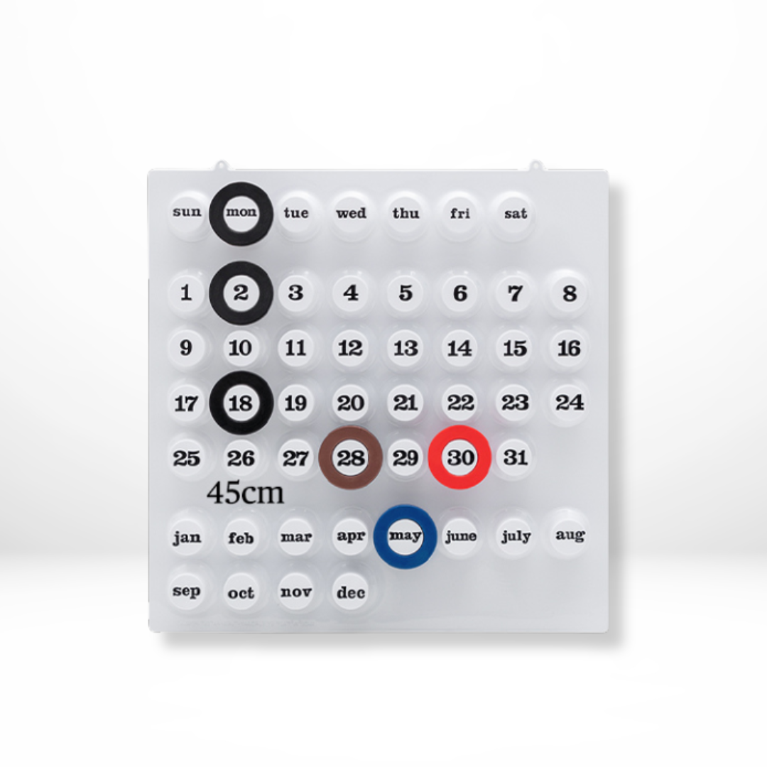 Perpetuele ABS Retro Ringkalender