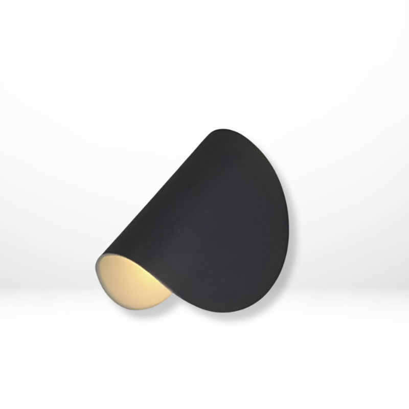 Draaibare Metalen Wandlamp Zwart