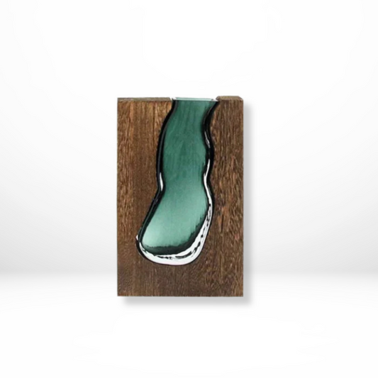 Glazen Houten Scandinavische Vaas