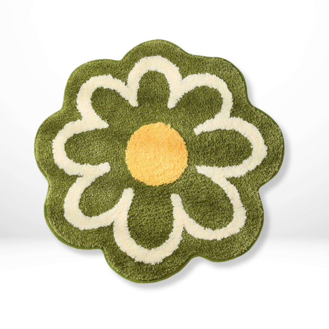 Pastel Bloem Antislip Vloerkleed