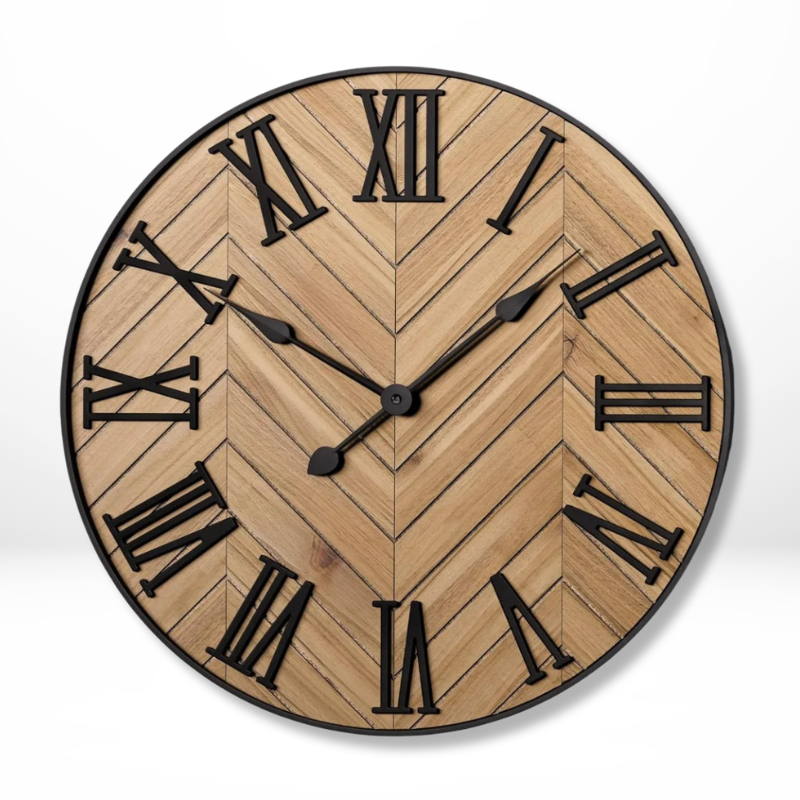Klassieke Houten Metalen Wandklok