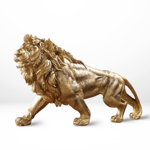 Gouden Resin Leeuw Beeld
