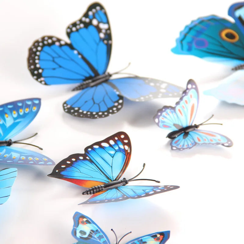 Kunststof 3D Vlinderstickerset Kleurrijk