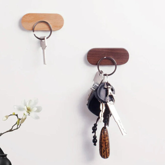 Magnetische Houten Sleutelhouder Wand