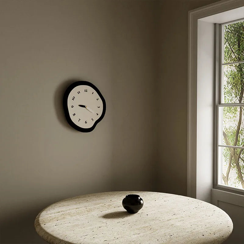 Abstracte Stille Wandklok MDF