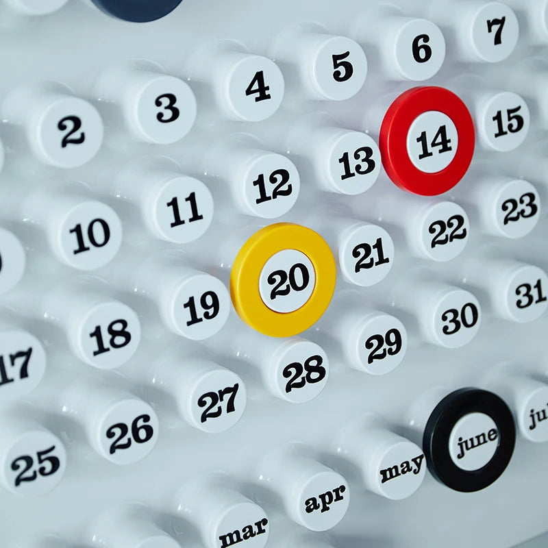 Perpetuele ABS Retro Ringkalender