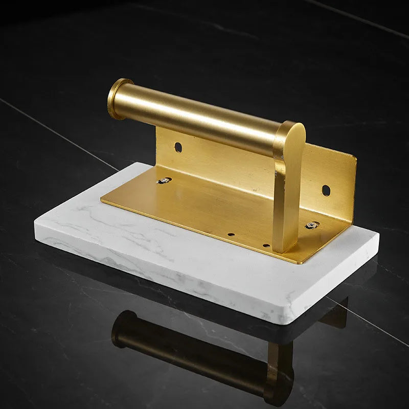 Marmeren Gouden Toiletrolhouder Plank