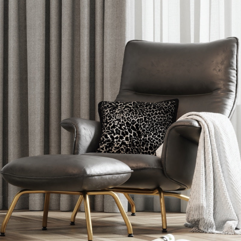 Geborduurde Chenille Luipaard Kussenhoes