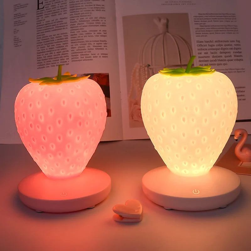 Schattige Aardbei Nachtlampje LED