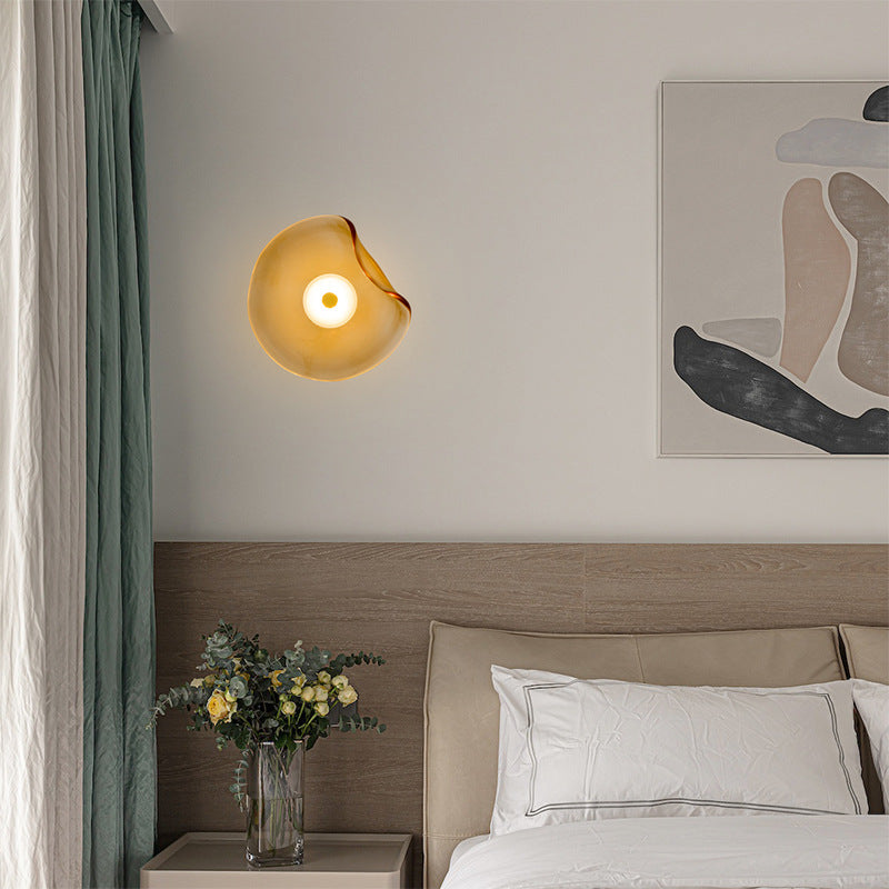Glazen Wandlamp Warm Licht