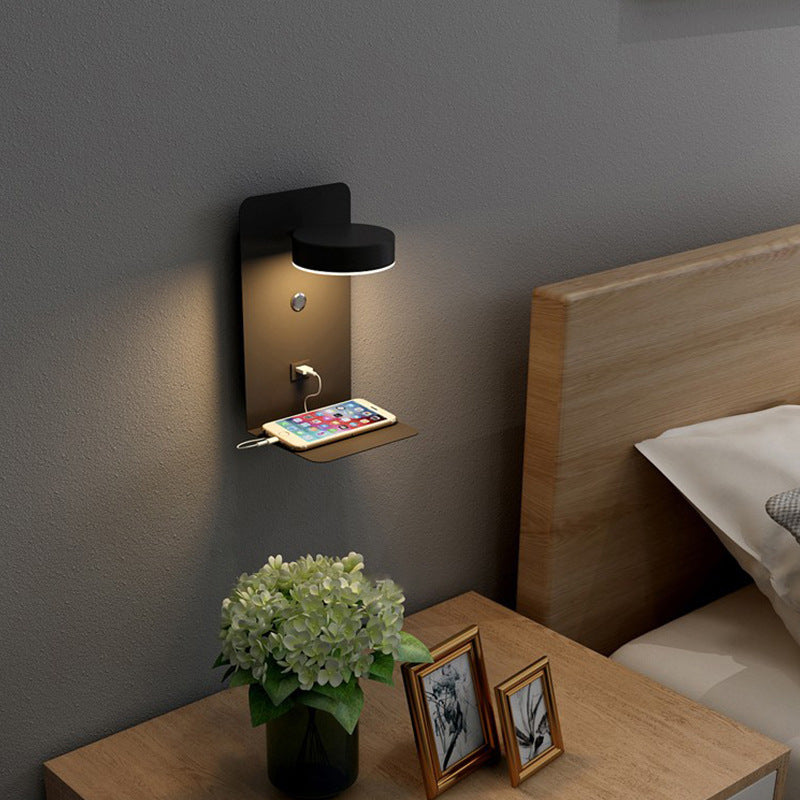 Aluminium Wandlamp Met USB