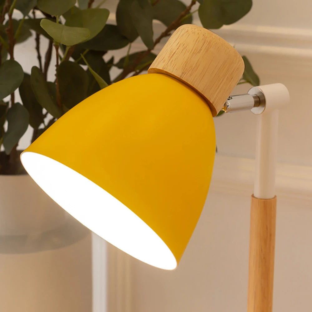 Verstelbare Houten Bureaulamp Modern