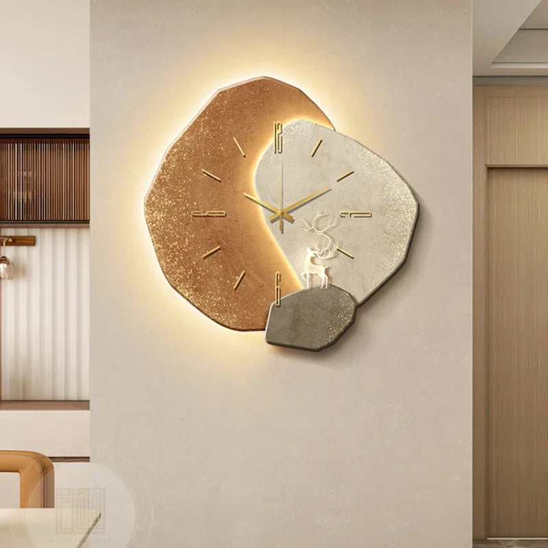 Kristal Porselein Wandklok Uniek Design