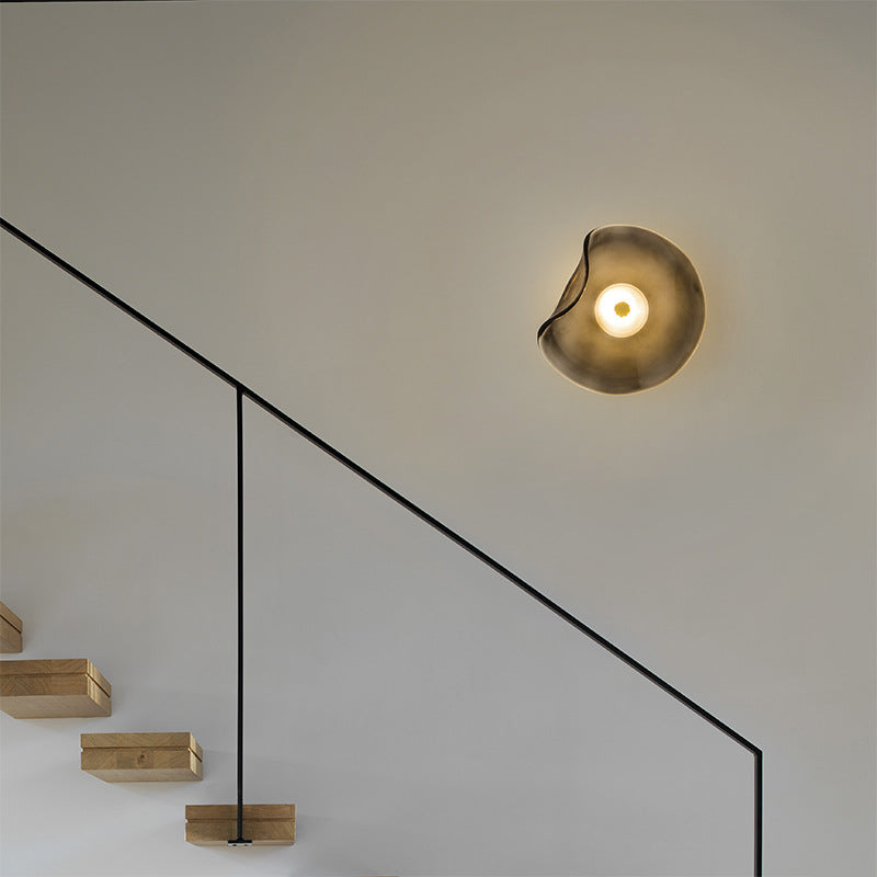 Glazen Wandlamp Warm Licht