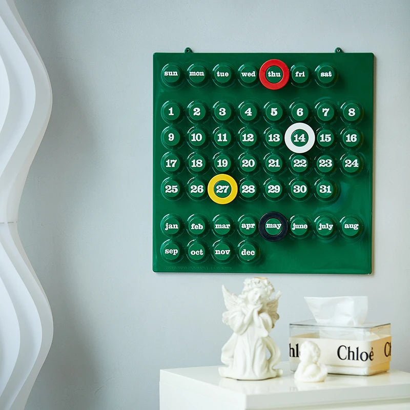 Perpetuele ABS Retro Ringkalender