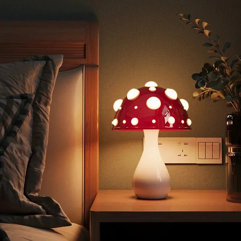 Minimalistische LED Paddenstoellamp